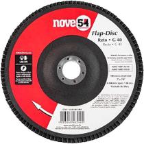 Disco De Desbaste/acabamento, Flap-disc, Reto, 7', Grão 40, Costado De Fibra, Nove54 Nove 54