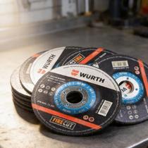 Disco de desbaste fire cut 115 x 6,0 x 22,23mm wurth 0669260001 kit com 10 unidades