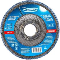 Disco De Desbaste Flap De Zircônio Grão 100 D 115 X 22 Mm