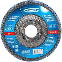 Disco De Desbaste Flap De Zircônio Grão 100 D 115 X 22 Mm Disco De Desbaste Flap De Zircônio Grão 100 D 115 X 22 Mm