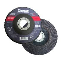 Disco de Desbaste Flap Disc 4.1/2" (115mm) CS - BF Grão 40 - Cortag