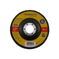 Disco de Desbaste Gramatura 40 115x22,23mm Flap - Menegotti