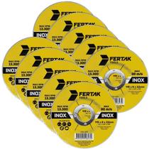 Disco De Desbaste Metal Aço Ferro Inox 115X22Mm Kit 10 Un