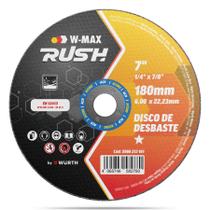 Disco de Desbaste para Aço 180 x 6.0 x 22.23mm Embalagem com 10 Unidades WMax 5986213181 Kit