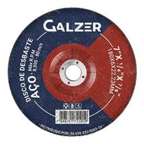 Disco de desbaste para Aço 7" 180 x 6.0 x 22,23mm - Galzer Disco de desbaste para Aço 7" 180 x 6.0 x 22,23mm - Galzer