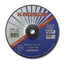 Disco de Desbaste para Ferro Kronos 9"x6.4mm KRA22 Com 10 Peças Disco de Desbaste para Ferro Kronos 9"x6.4mm KRA22 Com 10 Peças