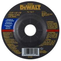 Disco de Desbaste para Inox Dewalt DW44810 4 1/2"X6,3MMX7/8"