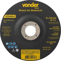 Disco de desbaste para metal 115 x 6,4 x 22,23 mm - VDA64 Disco de desbaste para metal 115 x 6,4 x 22,23 mm - VDA64