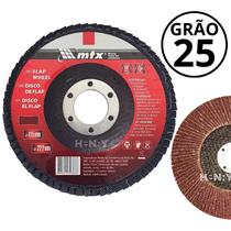 Disco De Desbaste Tipo Flap 115 mm X 22 mm Grão 25 - MTX