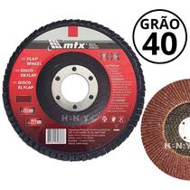 Disco De Desbaste Tipo Flap 115 mm X 22 mm Grão 40- MTX