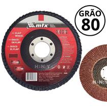 Disco De Desbaste Tipo Flap 115 mm X 22 mm Grão 80 - MTX