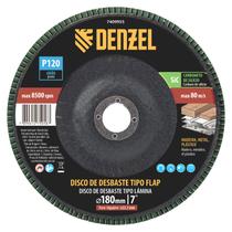 Disco de desbaste tipo flap carboneto de silicio, grao 120, 180 x 22,2 mm, 1pcs// denzel Disco de desbaste tipo flap carboneto de silicio, grao 120, 180 x 22,2 mm, 1pcs// denzel