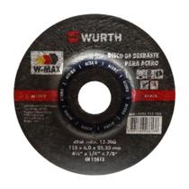 Disco de desbaste W-Max Wurth 4.1/2" (115.mm) Disco de desbaste W-Max Wurth 4.1/2" (115.mm)