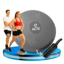 Disco de Equilibrio 100kg Com Bomba de Ar Cinza Acte T6