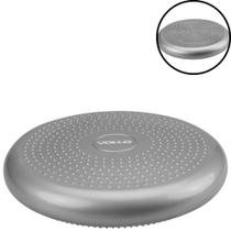 Disco de Equilibrio Pilates Inflavel com Bomba Cor Cinza Vollo