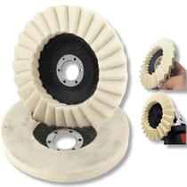 Disco De Feltro e Flap Pa Polimento aço inox aluminio metais 4.1/2 ADF Disco De Feltro e Flap Pa Polimento aço inox aluminio metais 4.1/2 ADF
