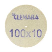 Disco de Feltro Para Polimento Clemara (100x10) - Rei dos Estojos