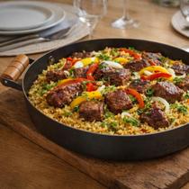 Disco de Ferro 40cm sem Tampa com Borda Bifeteira para Fogareiro Fritar Cozinhar Porções em Geral Picanha Bife Carne Chu Disco de Ferro 40cm sem Tampa com Borda Bifeteira para Fogareiro Fritar Cozinhar Porções em Geral Picanha Bife Carne Chu