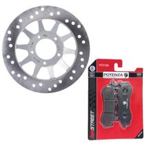 Disco de Freio Dianteiro 160 Bros Combi Brake 2018-2023 + Pastilhas Potenza