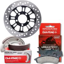 Disco de Freio Dianteiro Cg 160 Titan Combi Brake Pastilhas e Lonas Diafrag