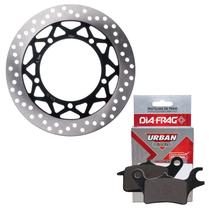 Disco de Freio Dianteiro Factor 150 2016-2024 / Factor 125i 2016-2024 + Pastilhas Diafrag
