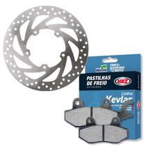 Disco de Freio Dianteiro Fazer 250 2005 A 2015 Com Pastilhas Vaz