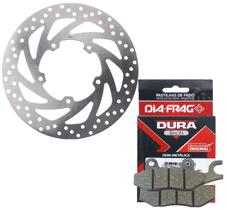 Disco de Freio Dianteiro Fazer 250 2005 A 2015 + Pastilhas Diafrag Dura Tech (Semimetálica) Disco de Freio Dianteiro Fazer 250 2005 A 2015 + Pastilhas Diafrag Dura Tech (Semimetálica)
