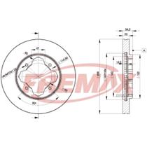 Disco de freio Dianteiro Honda Accord 1990 a 2003 FREMAX