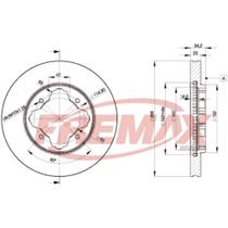 Disco de freio Dianteiro Honda Civic 1991 a 2000 FREMAX