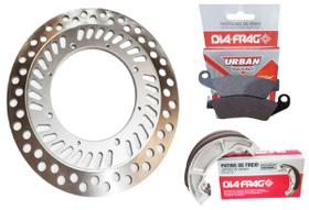 Disco de Freio Dianteiro Tornado 250 + Lona e Pastilha Disco de Freio Dianteiro Tornado 250 + Lona e Pastilha