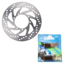 Disco de Freio Dianteiro Xtz 250 Lander 2016-2024 / Xtz 150 Crosser Abs 2019-2024 + Pastilhas Cobreq