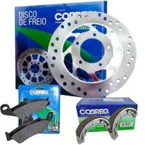 Disco de freio honda biz 125 + pastilha + patim lona cobreq original