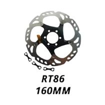 Disco De Freio Para Bicicleta De Montanha Shimano XT SM RT86 160mm Com Tecnologia Ice 6 Parafusos