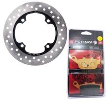 Disco de Freio Traseiro Cb 300 Com Abs 2009-2015 + Pastilhas Potenza
