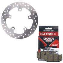 Disco de Freio Traseiro Fazer 250 2005-2017 + Pastilhas Diafrag