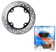 Disco de Freio Traseiro Hornet 600 Sem Abs 2008-2014 + Pastilhas Cobreq Disco de Freio Traseiro Hornet 600 Sem Abs 2008-2014 + Pastilhas Cobreq