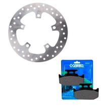 Disco De Freio Traseiro +pastilha Cobreq Yamaha Fazer 250
