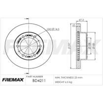 Disco De Freio Ventilado Dianteiro Fremax / Hilux - BD4211