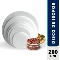 Disco de Isopor Spumapac 25 Bolo Pizza Confeitaria C/200
