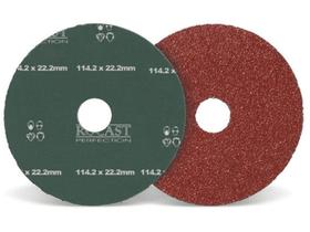 Disco de Lixa 114,3 x 22,2mm (4.1/2" x 7/8") Grão 100 - Rocast Disco de Lixa 114,3 x 22,2mm (4.1/2" x 7/8") Grão 100 - Rocast