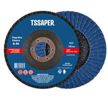 Disco De lixa 115mm para esmerilhadeira Grão 40 Tssaper Modelo: TDLIG40