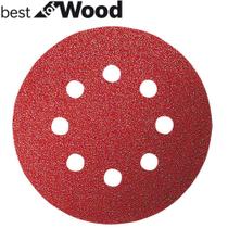 Disco de Lixa 125mm 8 Furos com 5 unidades Redwood Bosch 100GR