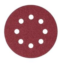 Disco De Lixa 125mm Grão 60 Com 8 Furos 10 Unidades Fertak