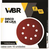 Disco De Lixa 180mm Grão 80 Lixadeira com 10pçs
