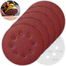 Disco De Lixa Aderente Com Furo 125Mm Grão 100 Kit 10 Un Disco De Lixa Aderente Com Furo 125Mm Grão 100 Kit 10 Un