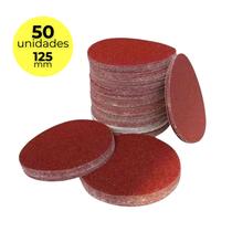 Disco de Lixa Base tiras autocolantes 5" 125mm 10 Peças Lixadeira Esmerilhadeira