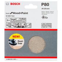Disco de Lixa Bosch 125mm Grao 080 5 Unid 2608621144000
