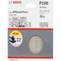Disco de Lixa Bosch 125mm Grao 100 5 Unid 2608621145000