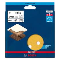 Disco de Lixa Bosch EXPERT C470 125mm G240, 5 peças Disco de Lixa Bosch EXPERT C470 125mm G240, 5 peças