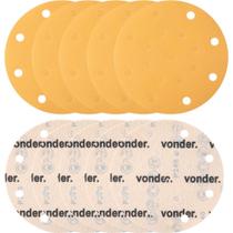 Disco de lixa com costado em pluma 6" 150 mm grão 240 para a lixadeira LRV 350B VONDER Disco de lixa com costado em pluma 6" 150 mm grão 240 para a lixadeira LRV 350B VONDER